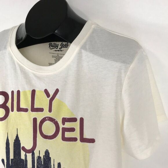 Billy Joel Live Piano Graphic Tee Juniors' Plus XXL Crew Neck Short Sleeve Music - Picture 3 of 8
